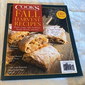 Cook's Illustrated Fall Harvest Recipes Magazine 2022
